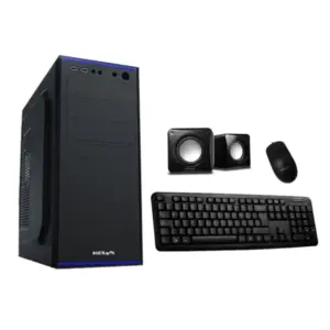 Kit Kelyx Lc727-14 Fuente 500w +teclado+mouse+parlantes Color Negro